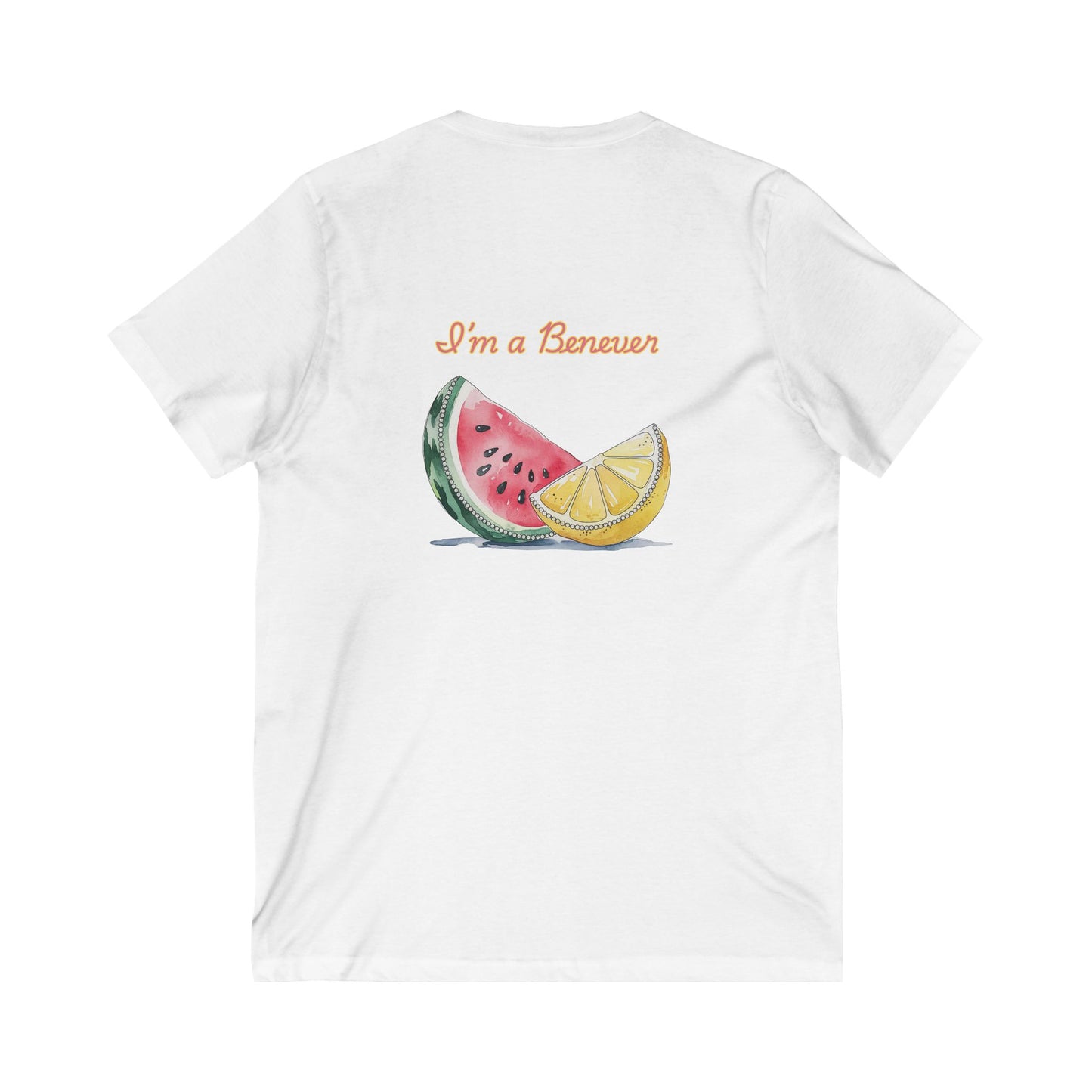 Watermelon & Lemon V-Neck T-Shirt