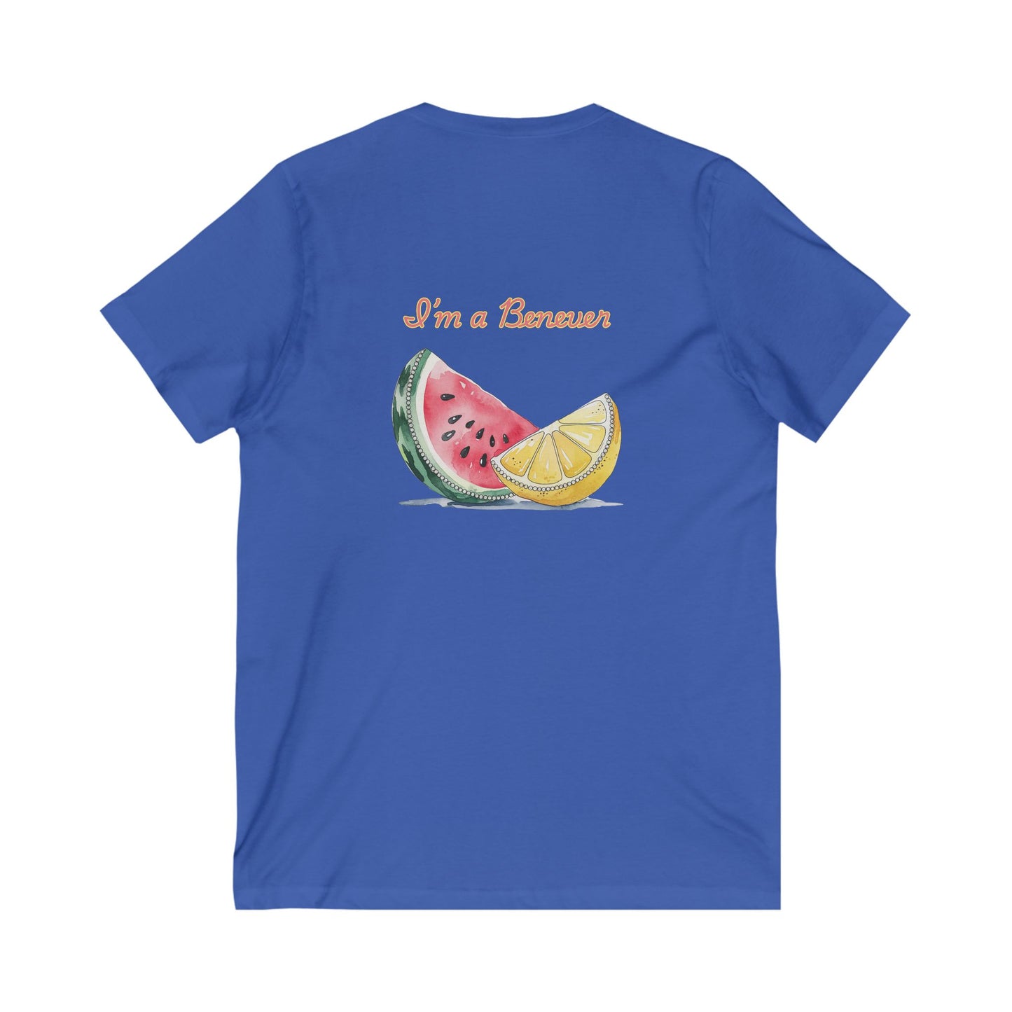 Watermelon & Lemon V-Neck T-Shirt