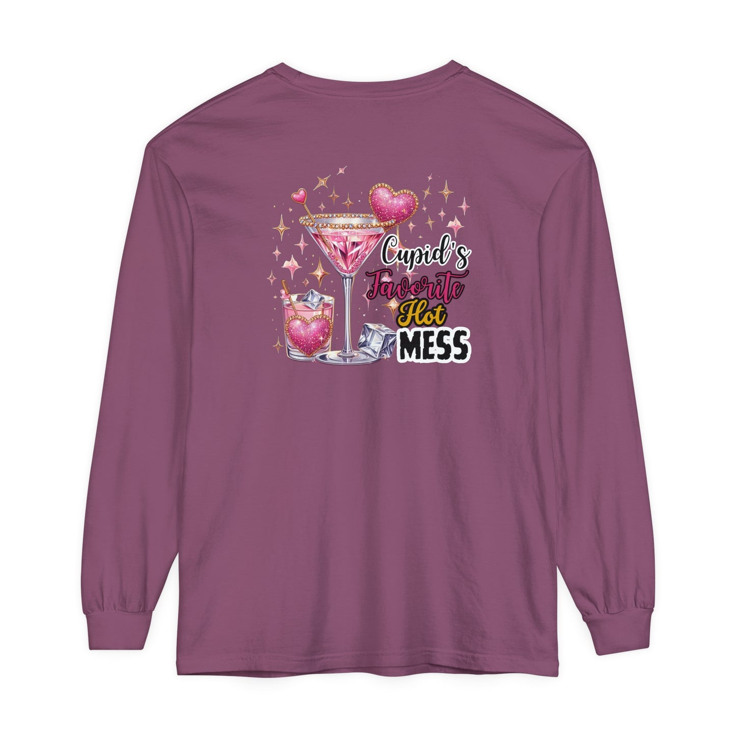 Cupid's Favorite Hot Mess - Long Sleeve T-Shirt