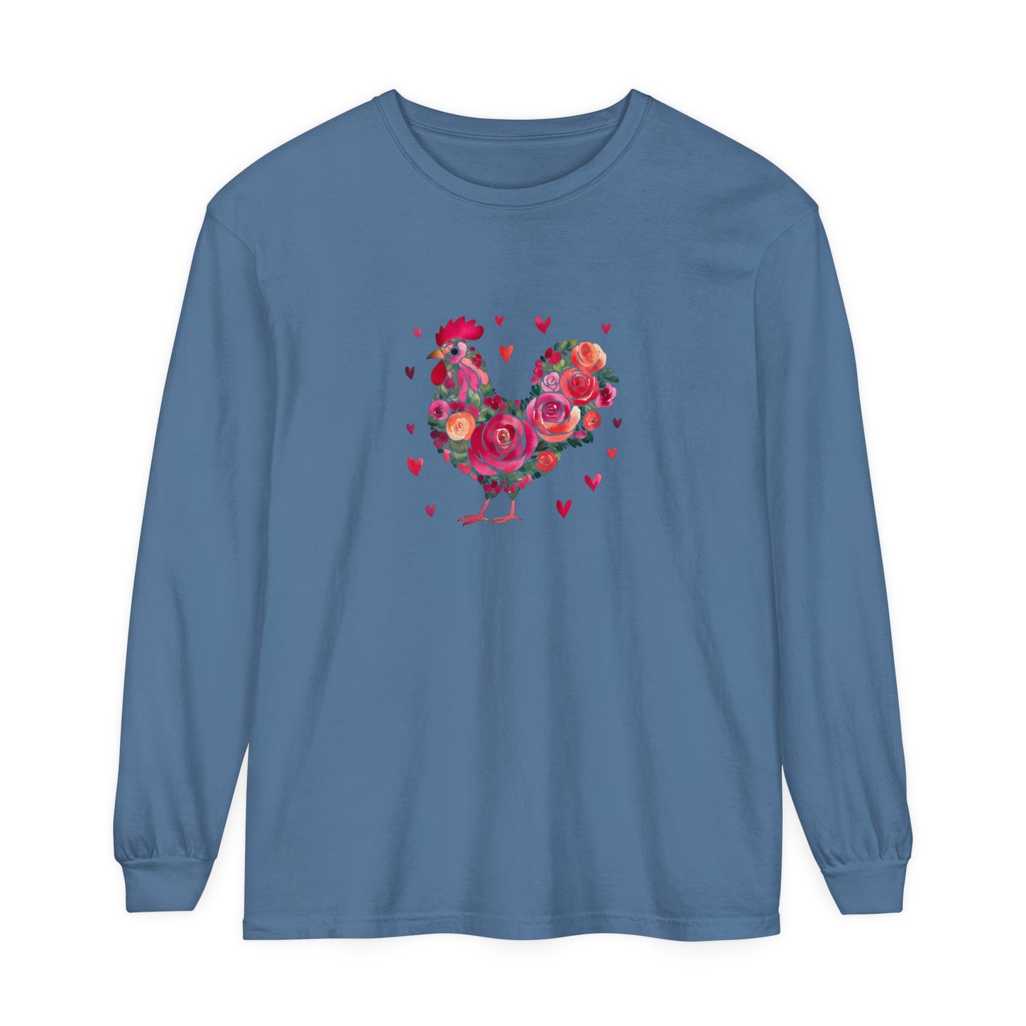 Roses & Hens - Long Sleeve T-Shirt