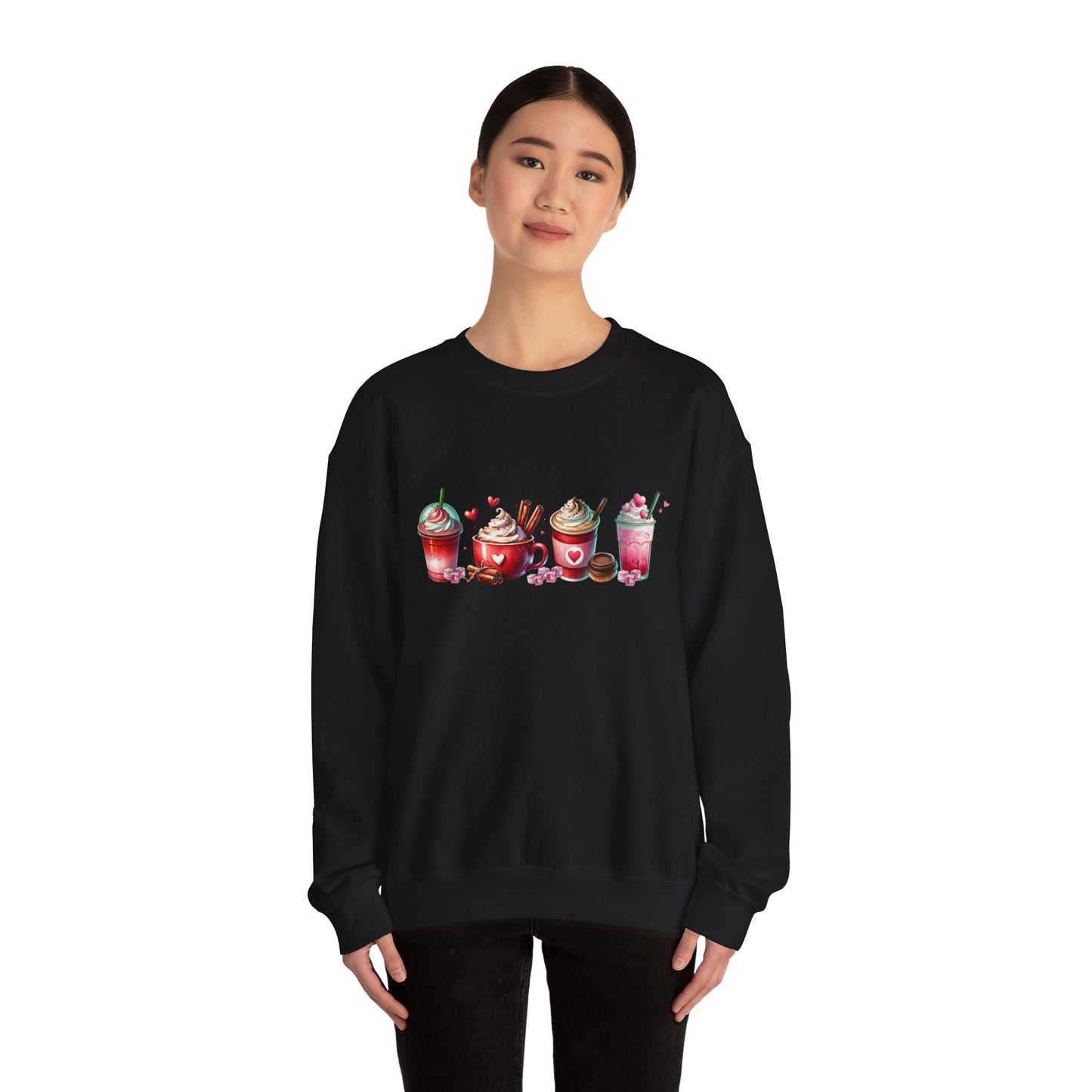 Variety of Valentine's Day Drinks Sweatshirt