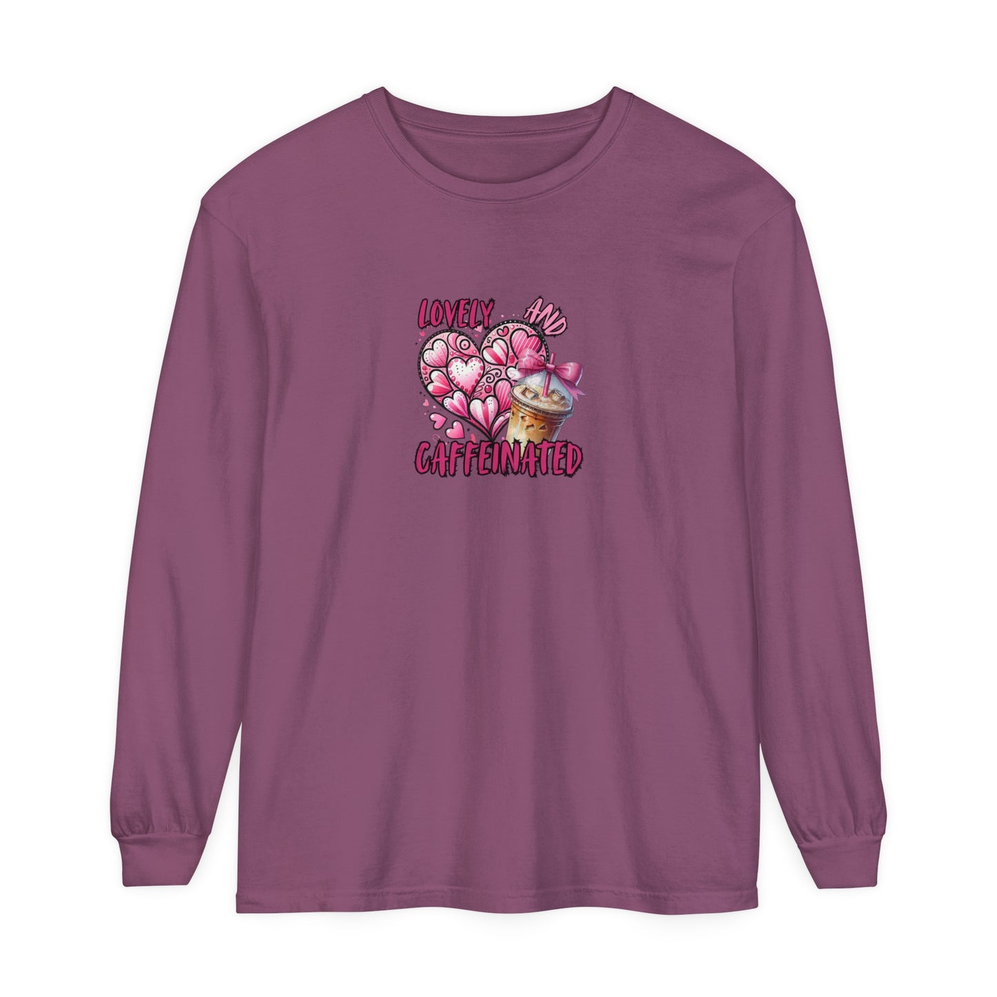 Lovely & Caffeinated Long Sleeve T-Shirt