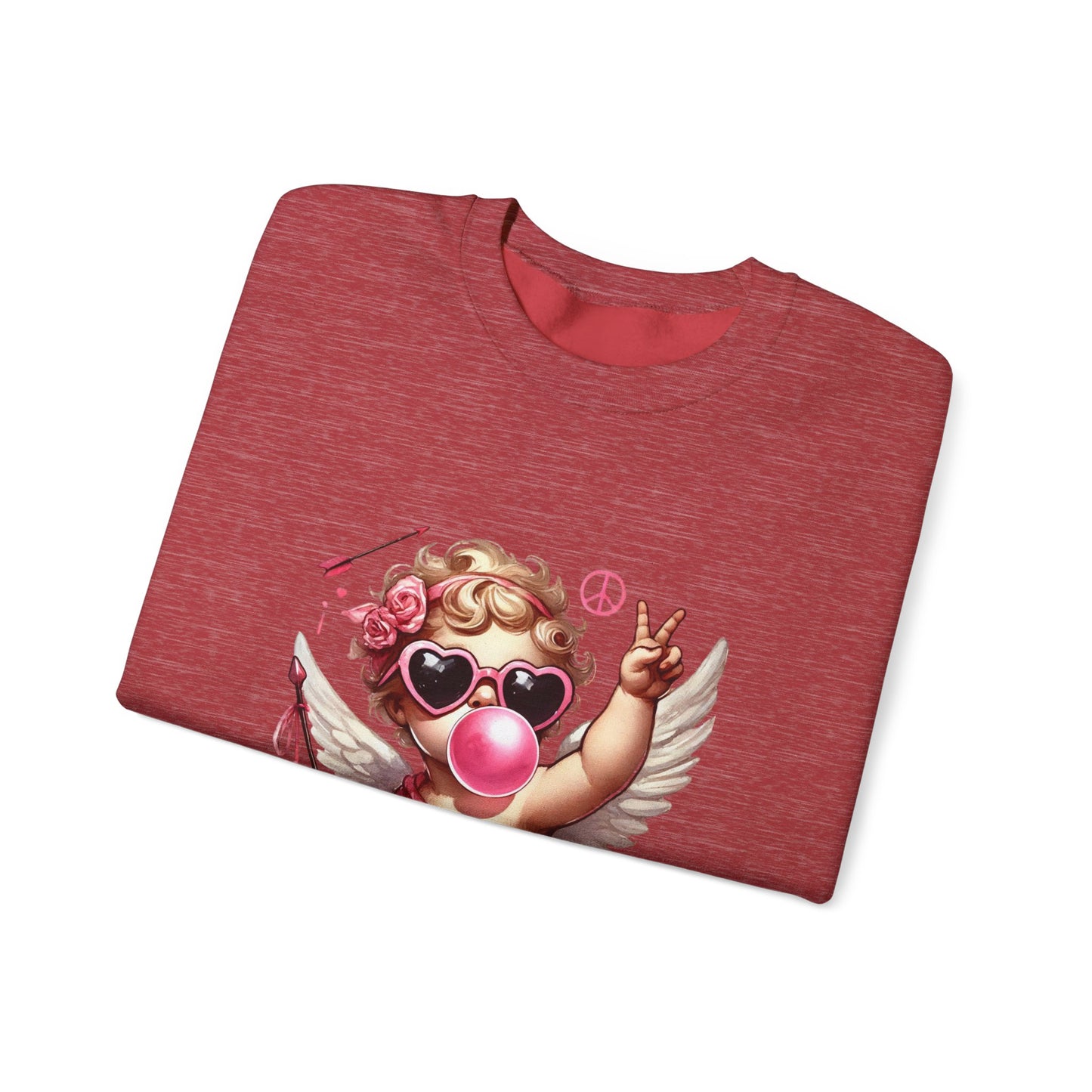 Baby Girl Angel Cherub Design - Crewneck Sweatshirt