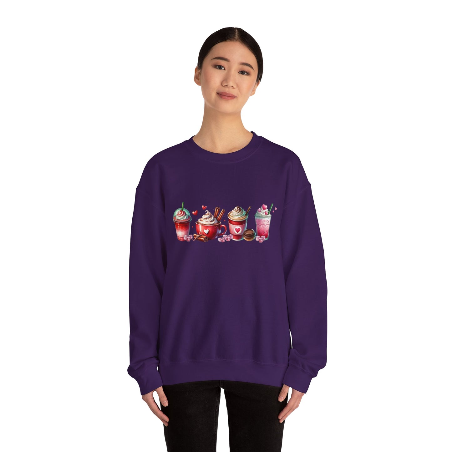 Variety of Valentine's Day Drinks Sweatshirt