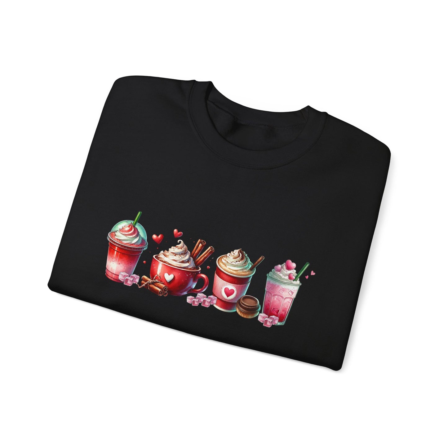 Variety of Valentine's Day Drinks Sweatshirt