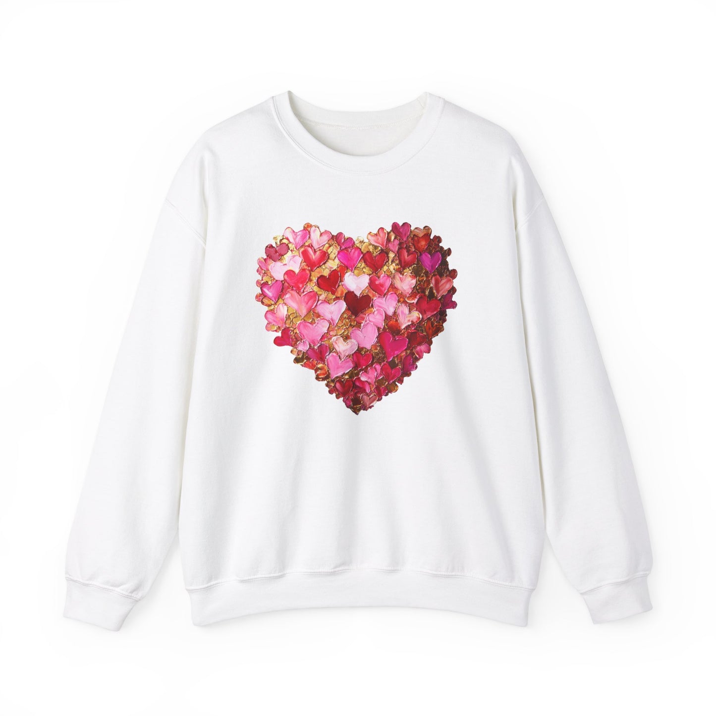 Watercolor 3D Hearts Sweatshirt