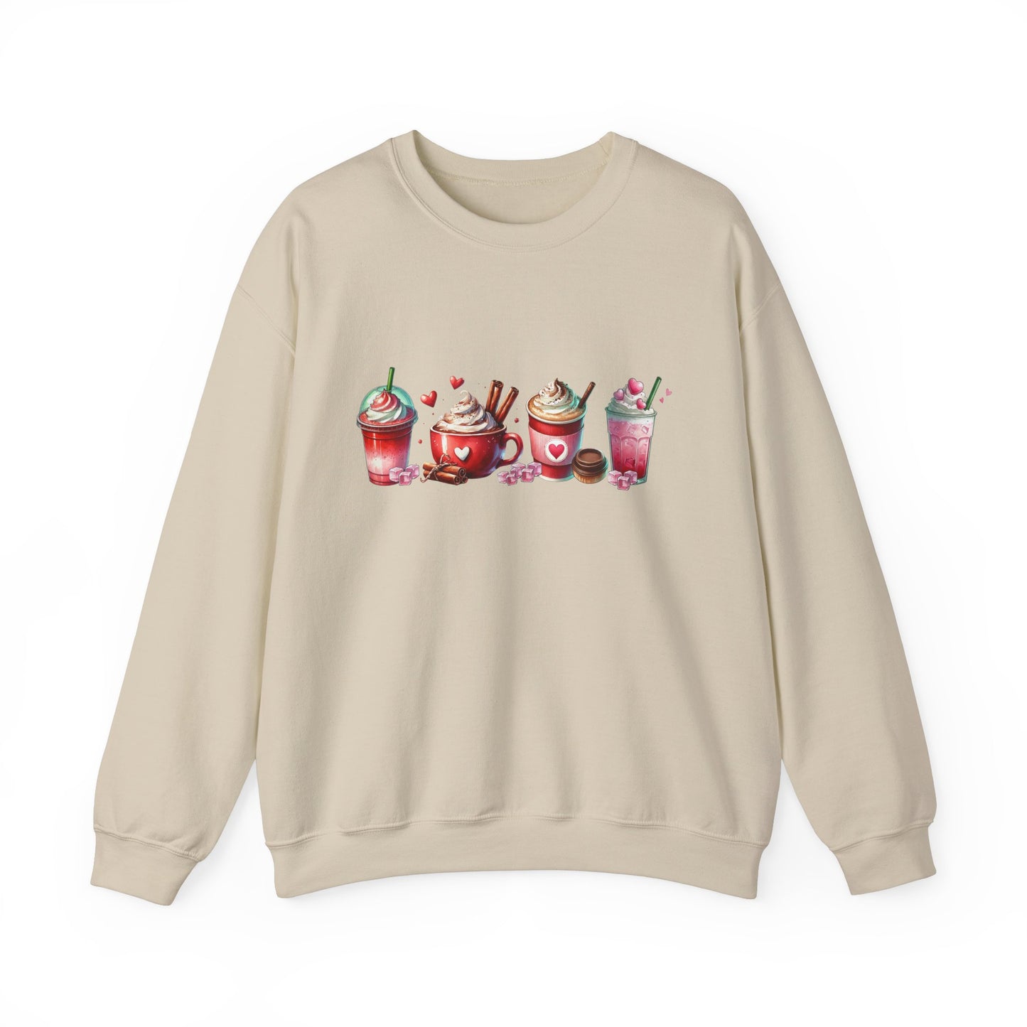 Variety of Valentine's Day Drinks Sweatshirt