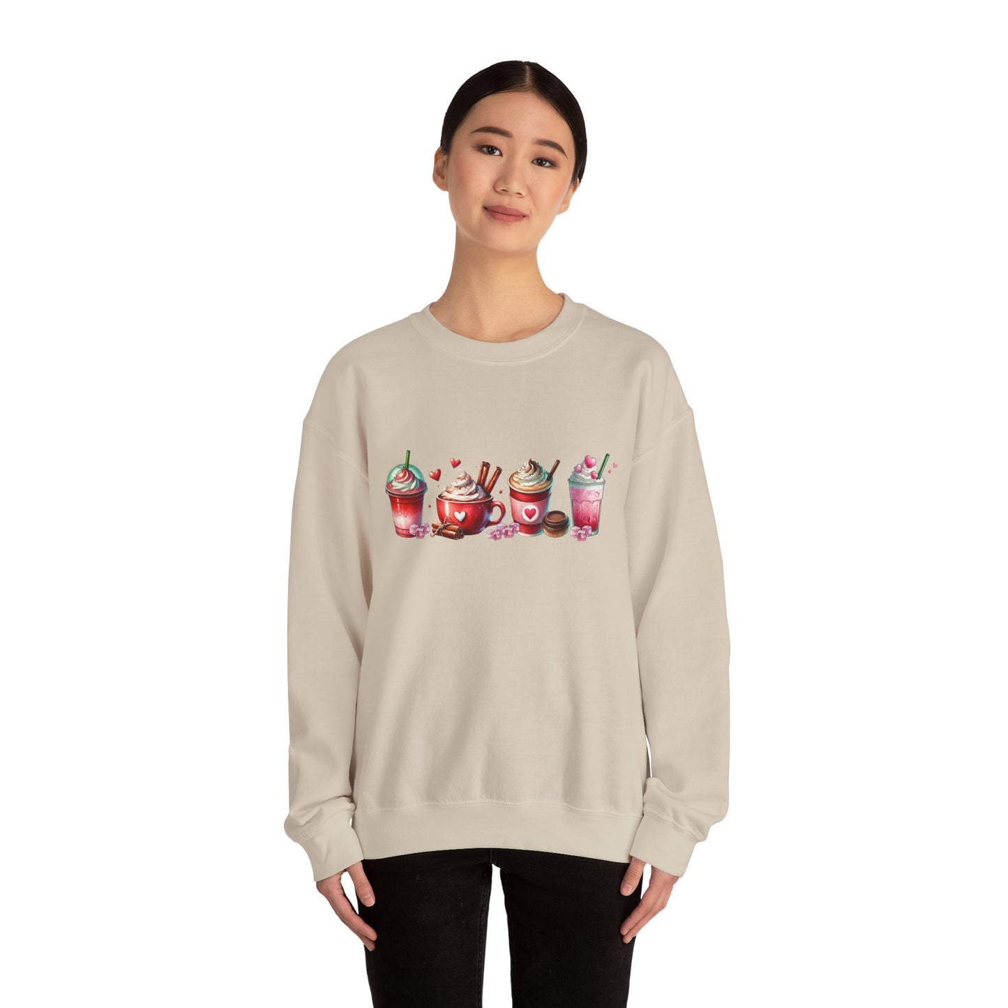 Variety of Valentine's Day Drinks Sweatshirt