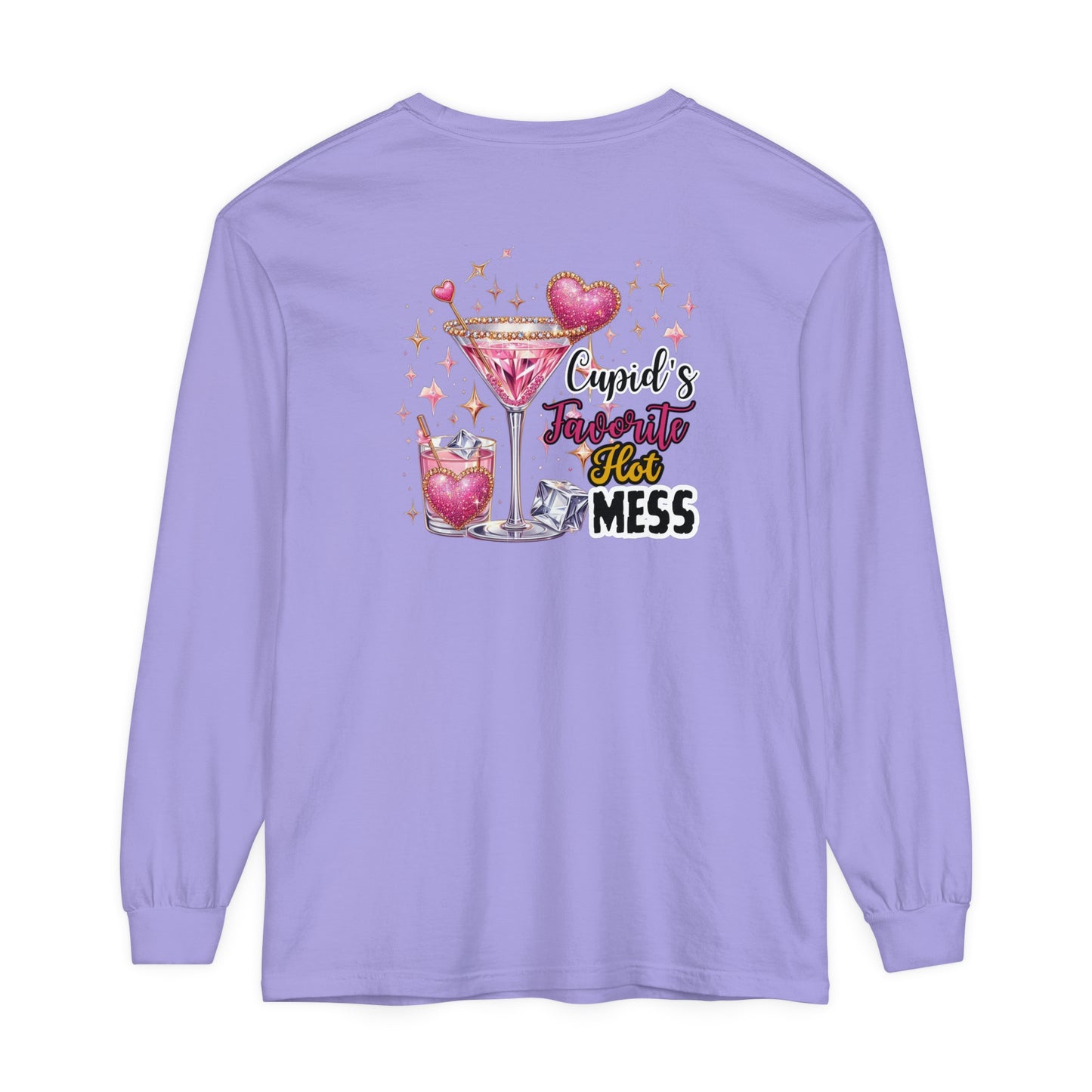 Cupid's Favorite Hot Mess - Long Sleeve T-Shirt