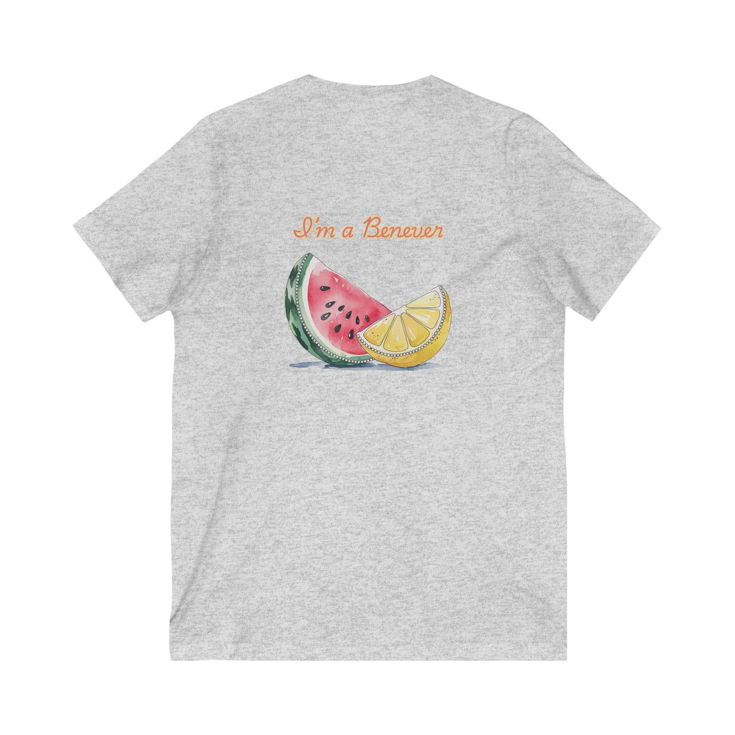 Watermelon & Lemon V-Neck T-Shirt