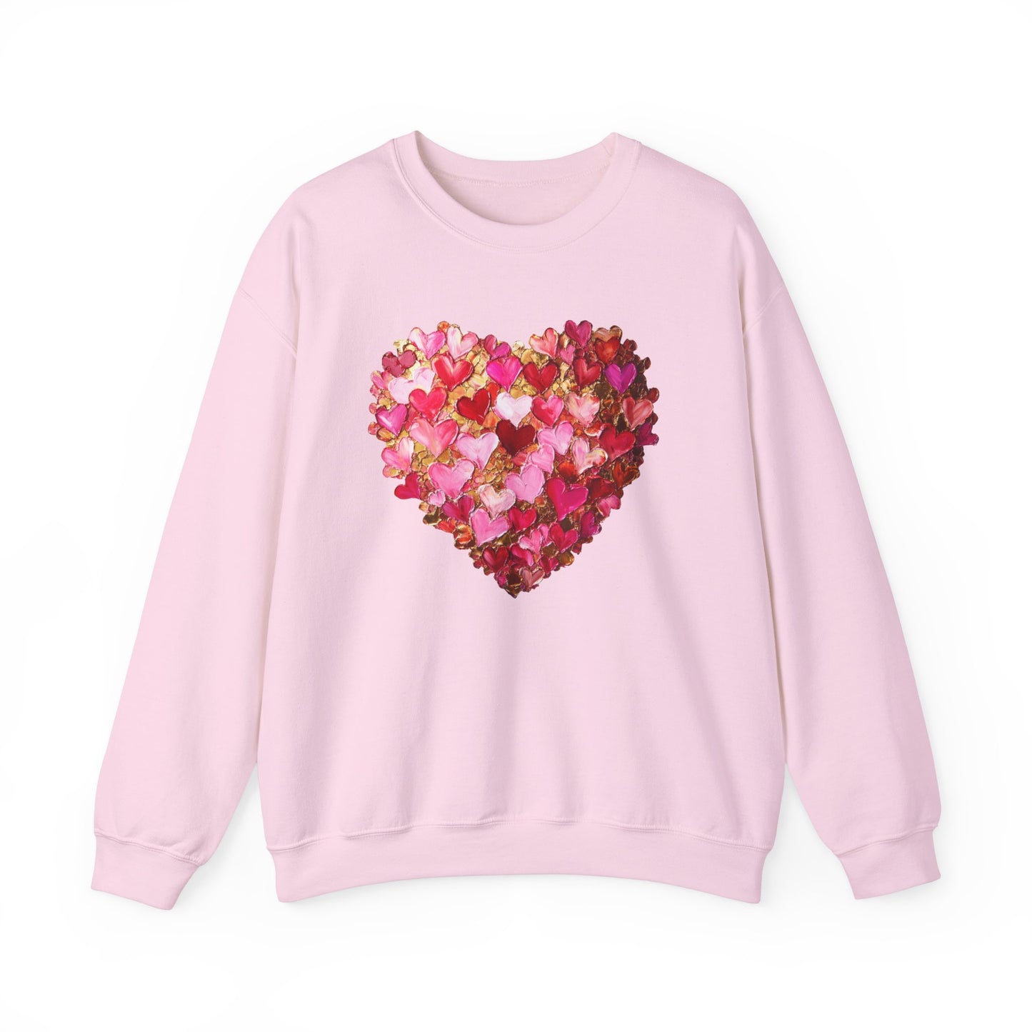 Watercolor 3D Hearts Sweatshirt