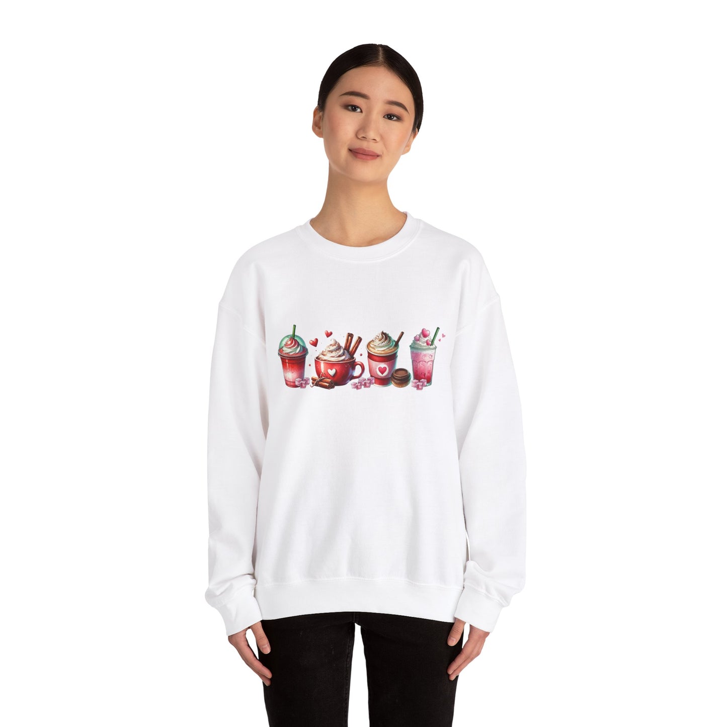 Variety of Valentine's Day Drinks Sweatshirt