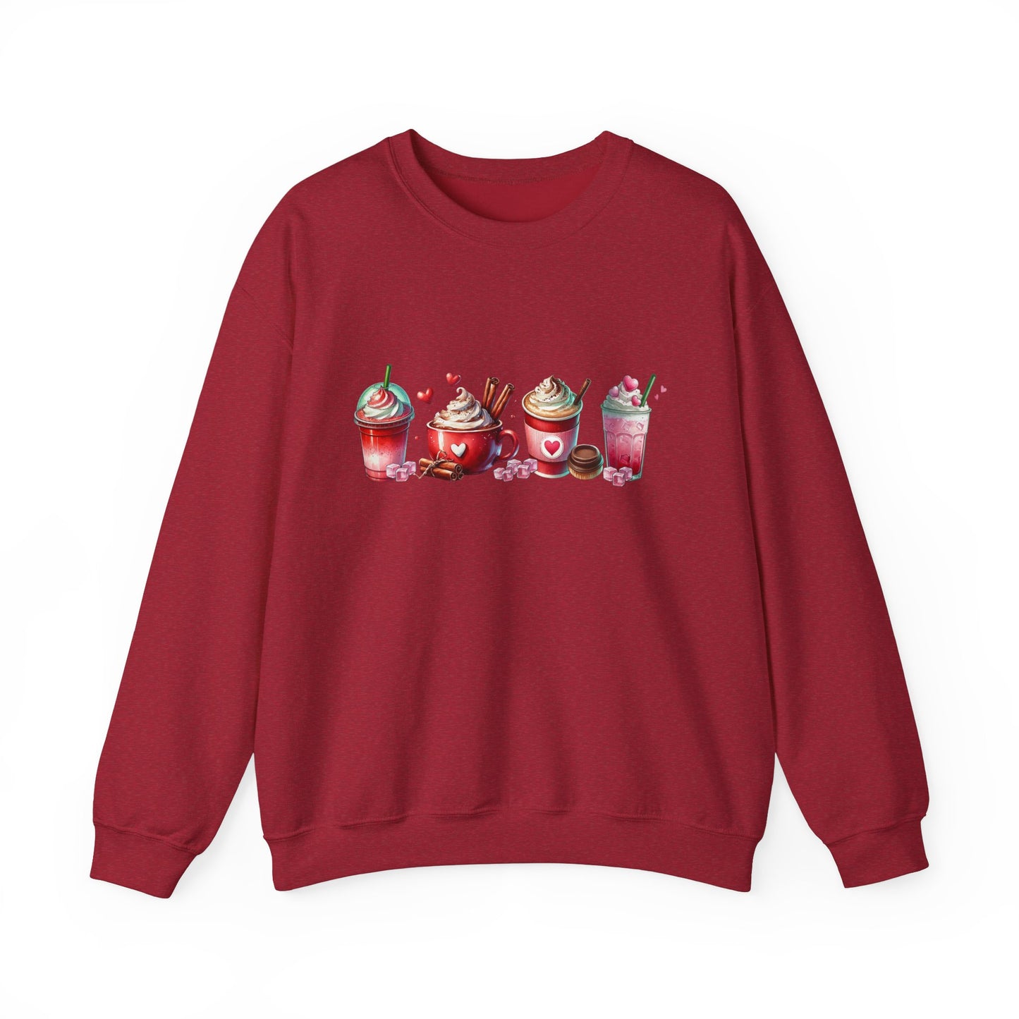 Variety of Valentine's Day Drinks Sweatshirt