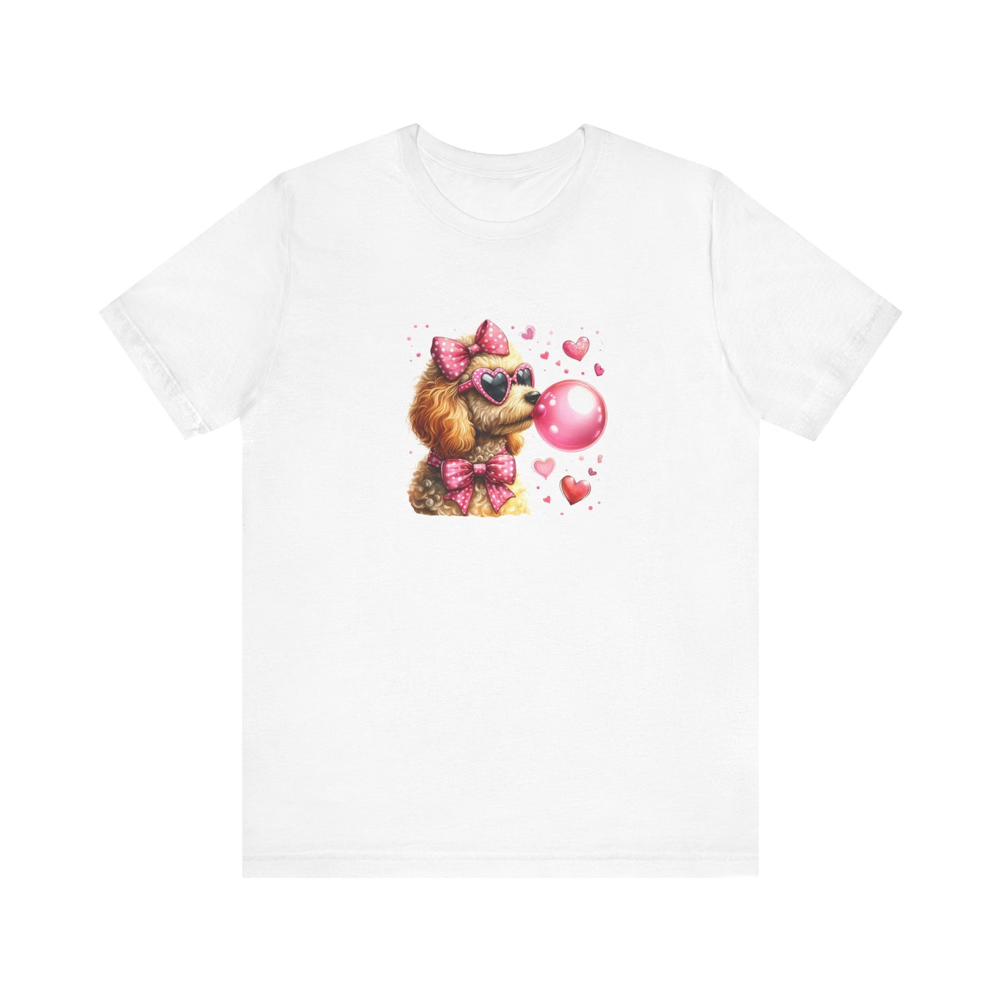 Puppy Blowing Bubble Tee