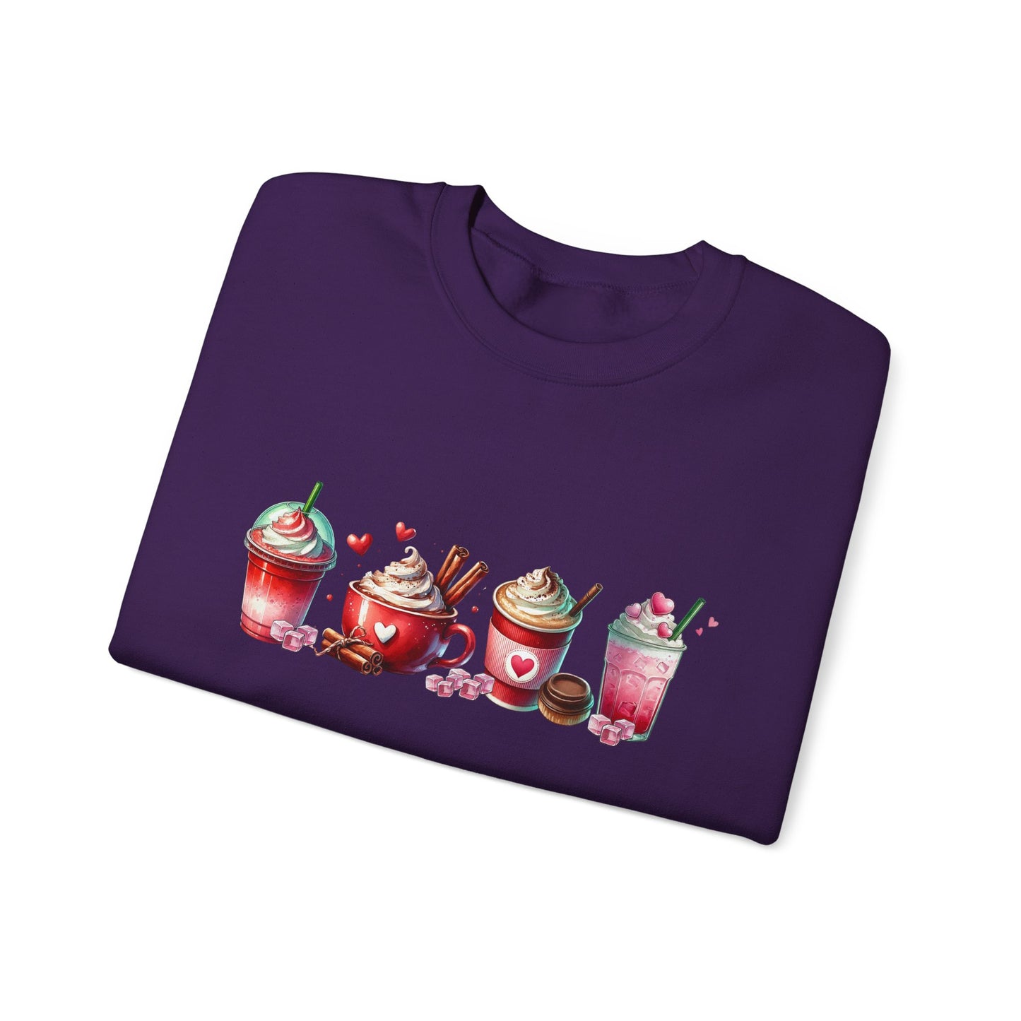 Variety of Valentine's Day Drinks Sweatshirt