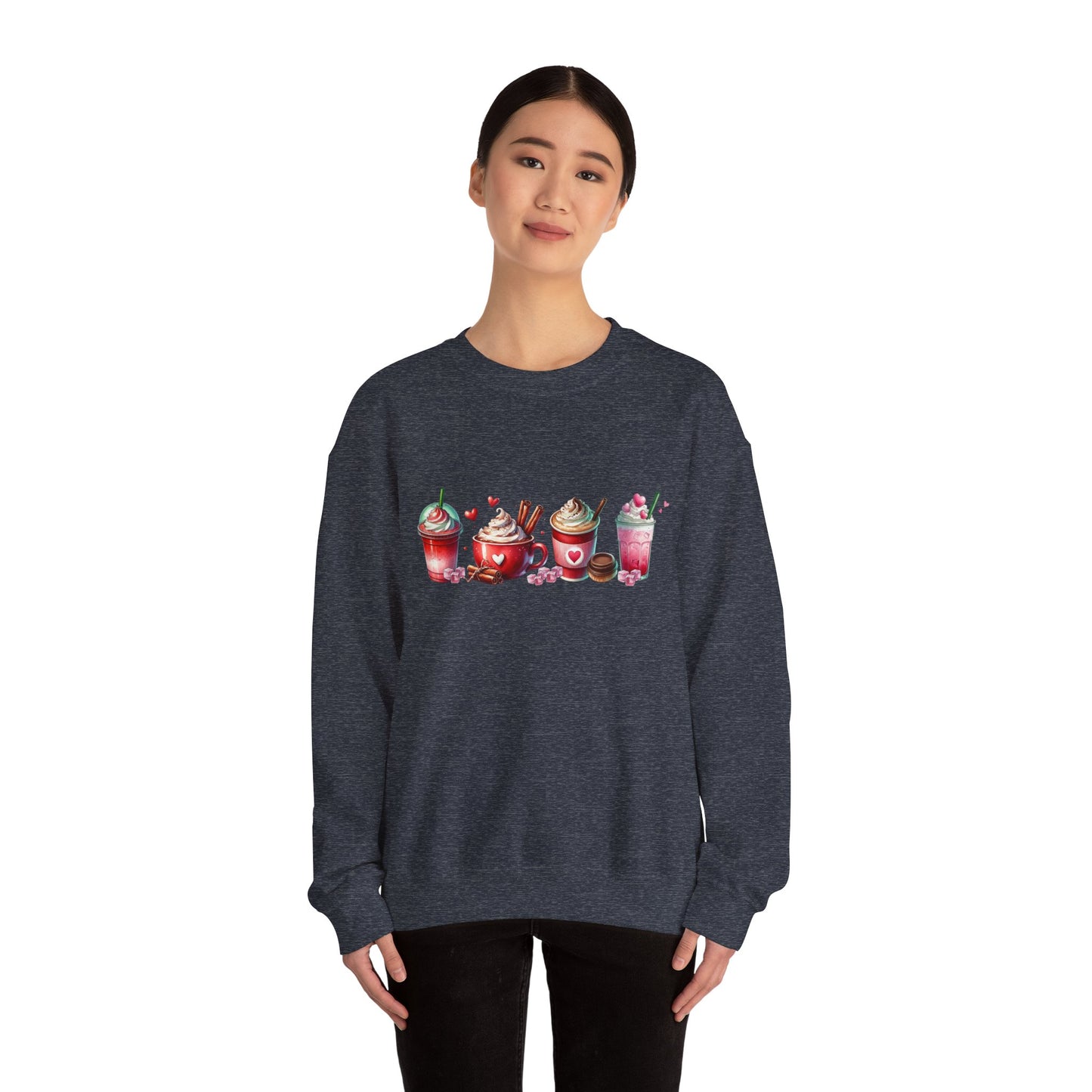 Variety of Valentine's Day Drinks Sweatshirt