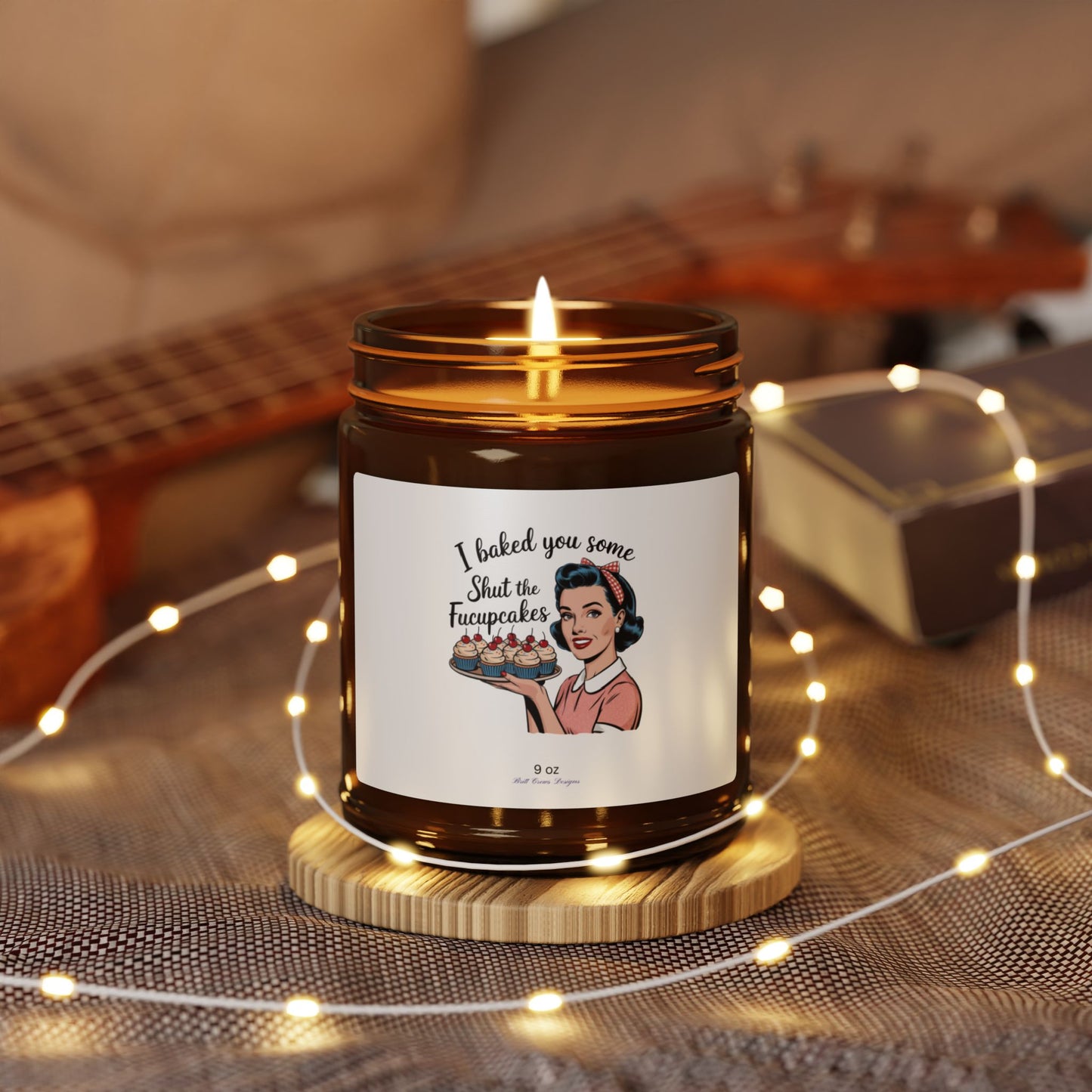 Shut Up Scented Soy Candle (Multi-Size, Amber Jar)