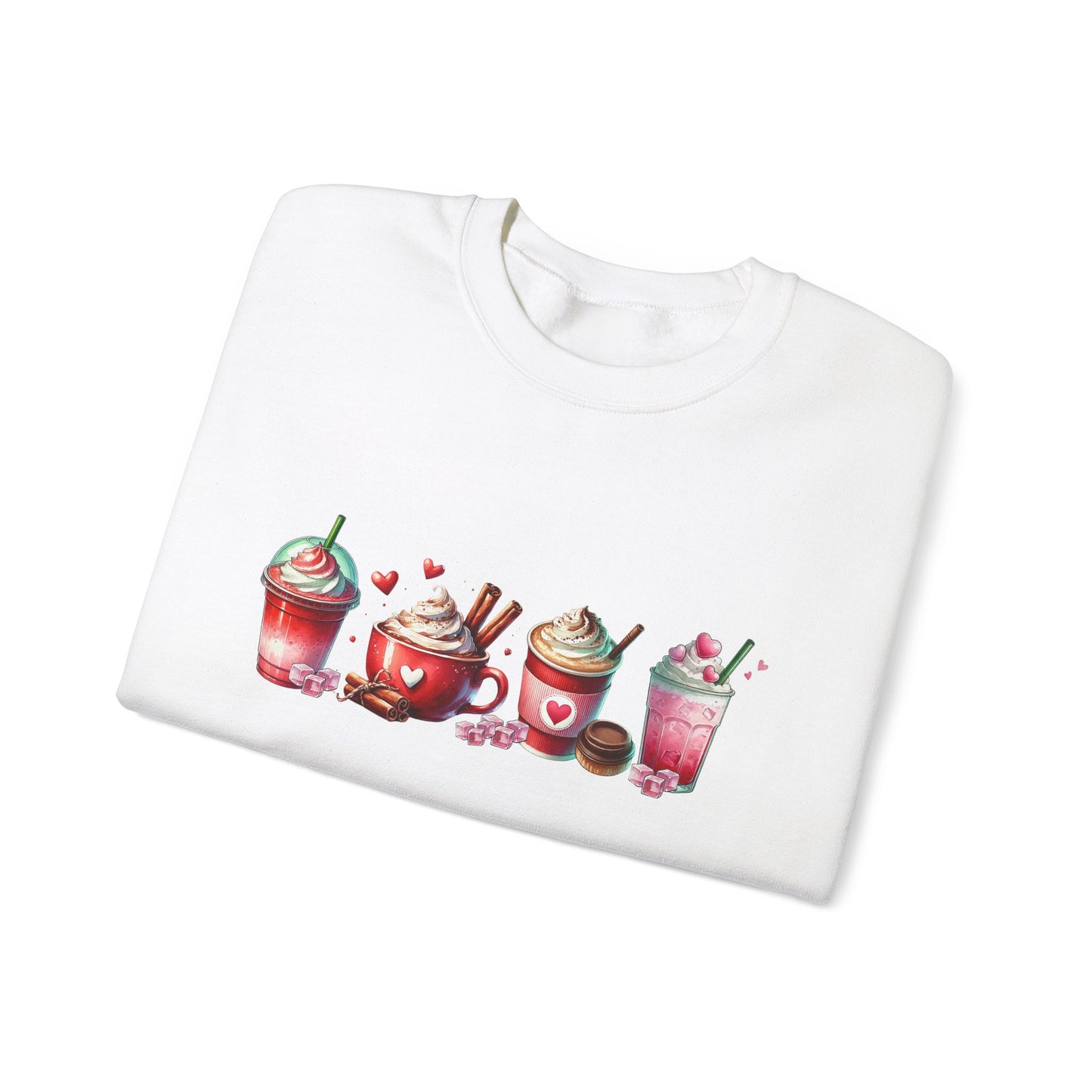 Variety of Valentine's Day Drinks Sweatshirt