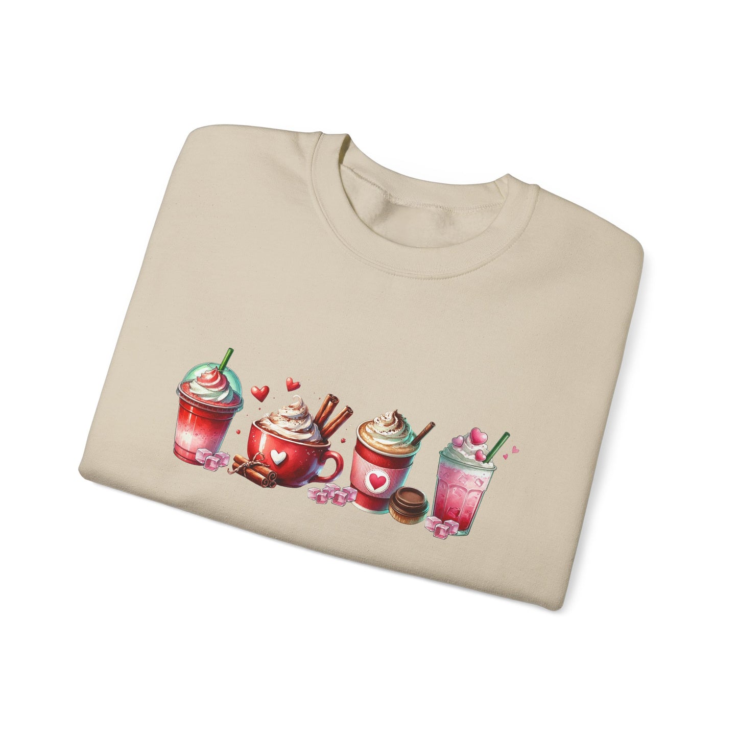 Variety of Valentine's Day Drinks Sweatshirt