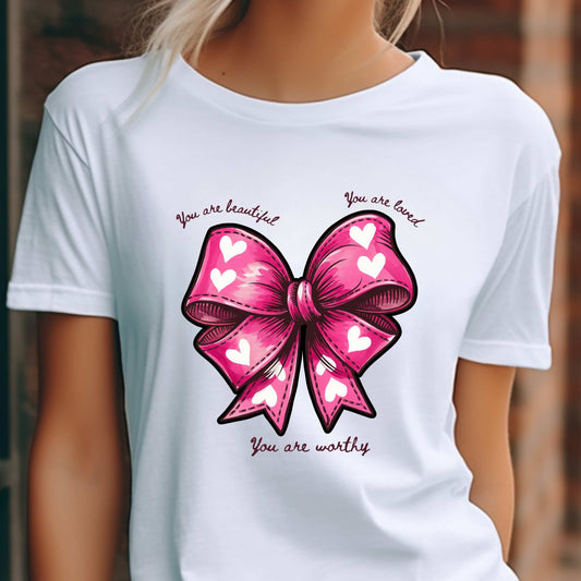 Radiant Affirmation Bow Tee