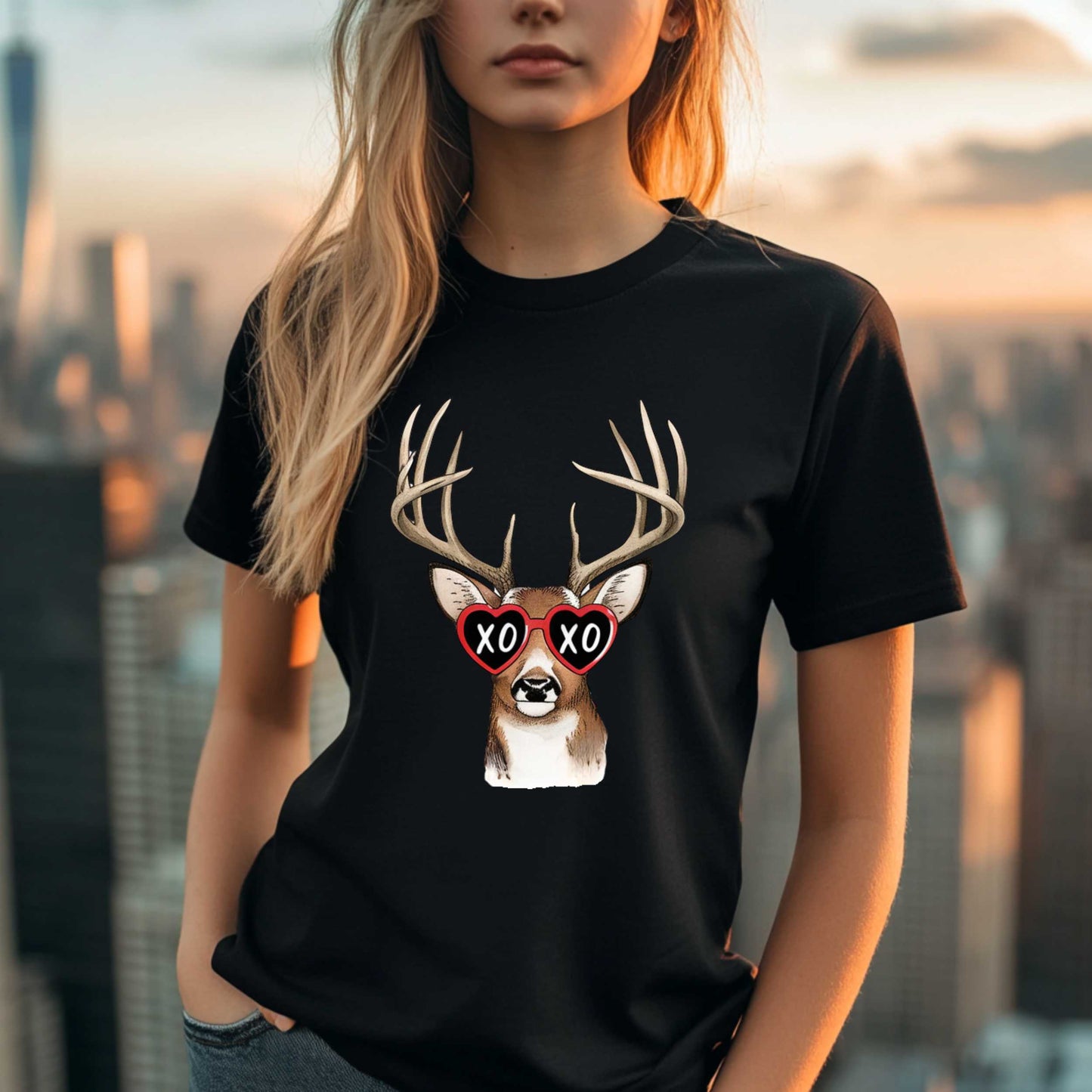 Valentine's Day Buck Unisex Tee