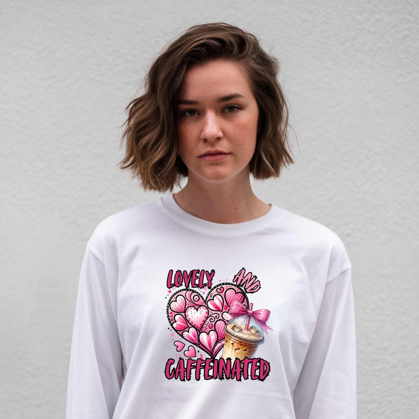 Lovely & Caffeinated Long Sleeve T-Shirt