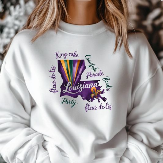 Louisiana Mardi Gras Sweatshirt