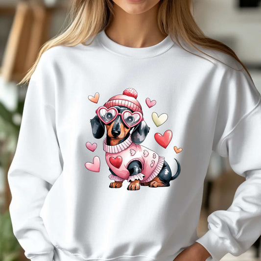 Dachshund Valentine's Day Sweatshirt